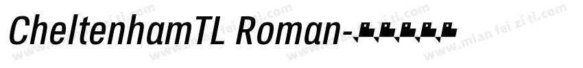 CheltenhamTL Roman字体转换